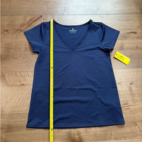 Eleven by Venus Williams Womens Match Point Short Sleeve Blue Nights size XS NWT - Picture 3 of 6